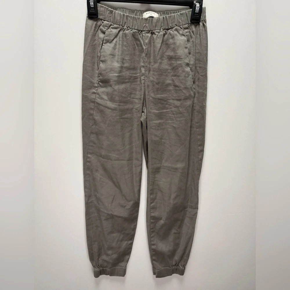 GUC Aritzia Babaton Dexter Linen Blend Women’s Joggers Size XS | Gray